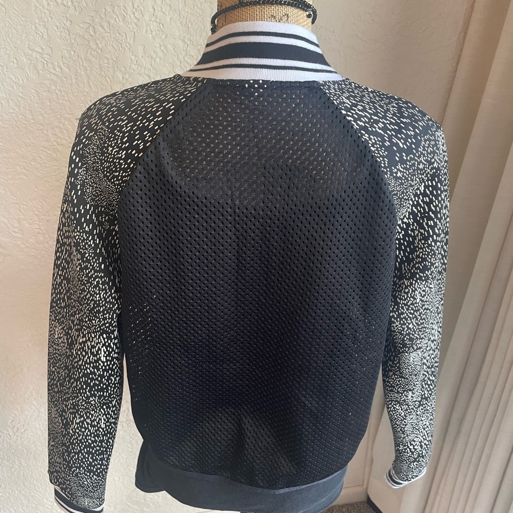 Fabletics Cropped Varsity Style Jacket - image 3